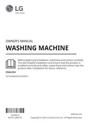 LG F4T2VYMEW Owner's Manual