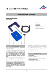 3B SCIENTIFIC PHYSICS 1000563 Manual