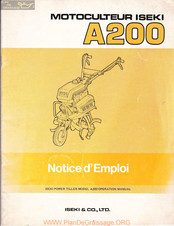 Iseki A200 Manual
