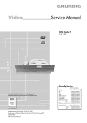 Grundig G.AF 1400 Service Manual