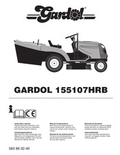 Gardol 155107HRB Instruction Manual
