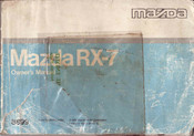 Mazda RX-7 1989 Owner's Manual