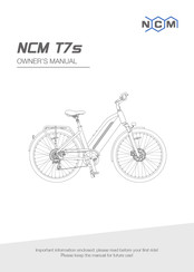 NCM T7s Owner's Manual
