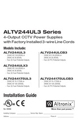 Altronix ALTV244ULX3 Installation Manual