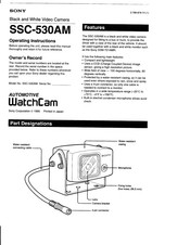 Sony SSC-530AM Operating Instructions