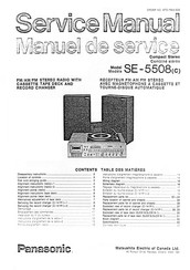 Panasonic SE-5508 Service Manual