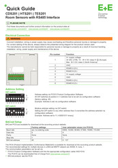 E+E Elektronik TES201 Quick Manual