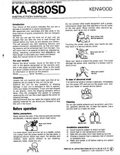 Kenwood KA-880SD Instruction Manual