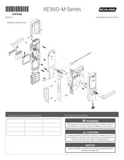 Schlage XE360-M Series Installation Instructions