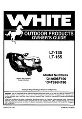 White Hydrostatic LT-165 Owner's Manual