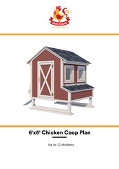 EASY COOPS Chicken Coop Plan 6x6 Assembly Instructions Manual
