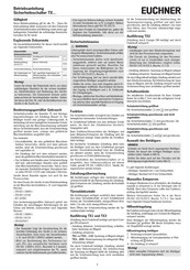 EUCHNER TX2C-A230M Operating Instructions Manual