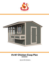 EASY COOPS Chicken Coop Plan 8x16 Assembly Instructions Manual