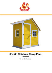 EASY COOPS 5x6 Chicken Coop Plan Assembly Instructions Manual