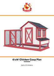 EASY COOPS Chicken Coop Plan 6x14 Assembly Instructions Manual