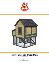 Easy Coops Chicken Coop Plan 4x4 Assembly Instructions Manual