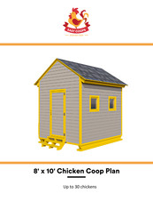 EASY COOPS Chicken Coop Plan 8x10 Assembly Instructions Manual