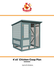 EASY COOPS Chicken Coop Plan 4x5 Assembly Instructions Manual
