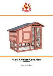 EASY COOPS Chicken Coop Plan 4x6 Assembly Instructions Manual