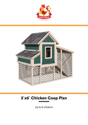 EASY COOPS Chicken Coop Plan 3x6 Assembly Instructions Manual