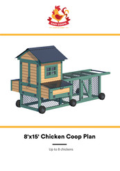 EASY COOPS Chicken Coop Plan 8x15 Assembly Instructions Manual