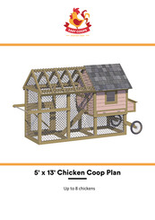 EASY COOPS 5x13 Chicken Coop Plan Assembly Instructions Manual