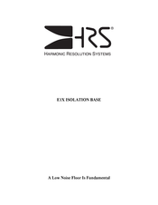 HRS E1X Manual