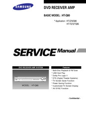 Samsung HT-TQ72 Service Manual