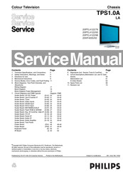 Philips 20HF4005/93 Service Manual