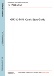 FRONTGRADE GR740-MINI Quick Start Manual