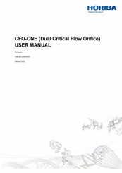 horiba CFO-ONE User Manual