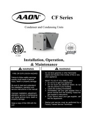 AAON CF Series Installation Operation & Maintenance