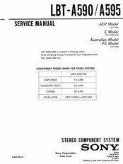 Sony LBT-A595 Service Manual
