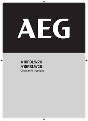 AEG A18FBLW28 Original Instructions Manual