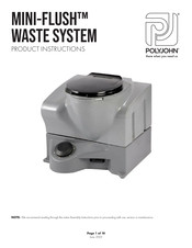 PolyJohn MINI-FLUSH MF02-1000 Product Instructions