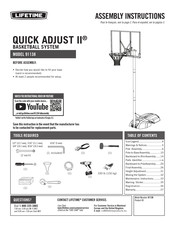 Lifetime QUICK ADJUST II Assembly Instructions Manual