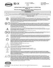 Force 5564C Instructions-Parts List Manual