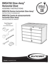 Design Brilliant suncast Stow-Away BMS4780 Assembly Instructions Manual