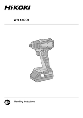 HIKOKI WH 18DDX Handling Instructions Manual