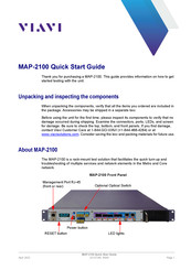 Viavi MAP-2100 Quick Start Manual