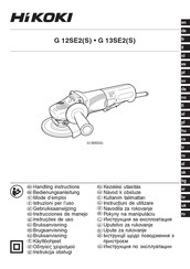 HIKOKI G 12SE2 S Handling Instructions Manual