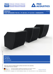 Pan Acoustics P 10-CX Manual