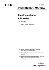 CKD KBX-50F-BT-M21N-C0 Instruction Manual