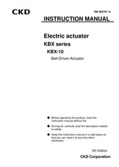 CKD KBX-10F-BT-M21N-B5 Instruction Manual