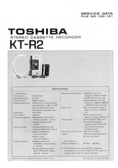 Toshiba KT-R2 Instruction Manual