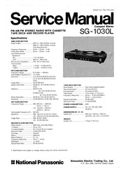 Panasonic SG-1030L Service Manual
