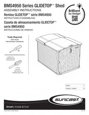 Suncast GLIDETOP BMS4950 Series Manuals