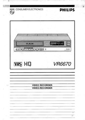 Philips VR6670 Manual