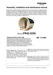 Lemeks Palmako FR42-2229 Assembly, Installation And Maintenance Manual