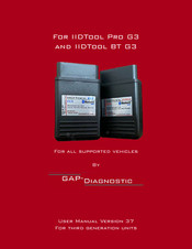 Gap Diagnostic IIDTool BT G3 User Manual